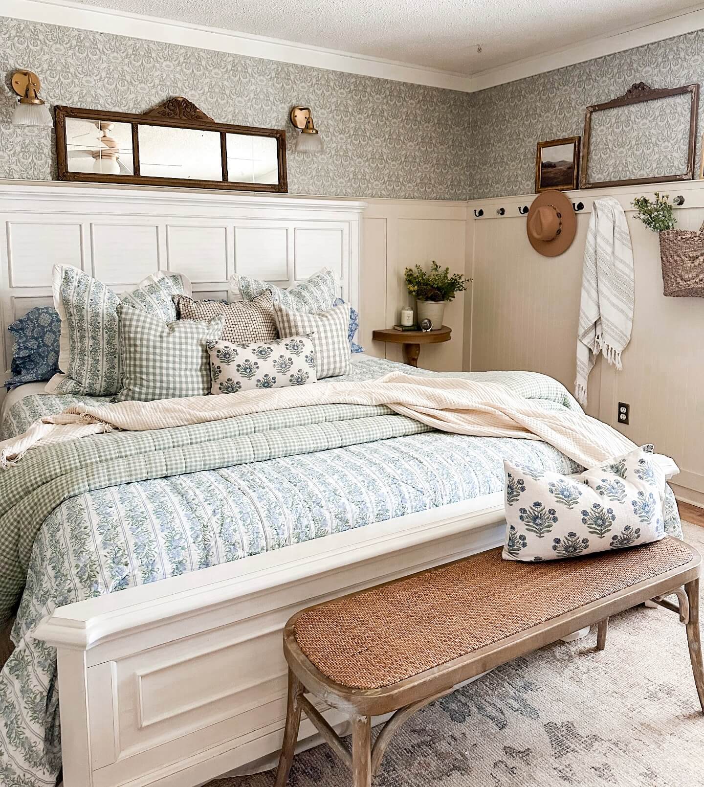 Mix and Match Bedding for Classic Cottage Layers