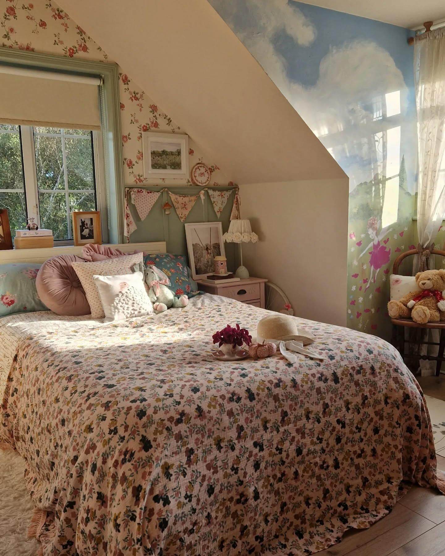 Paint a Whimsical Sky Mural for a Storybook Feel