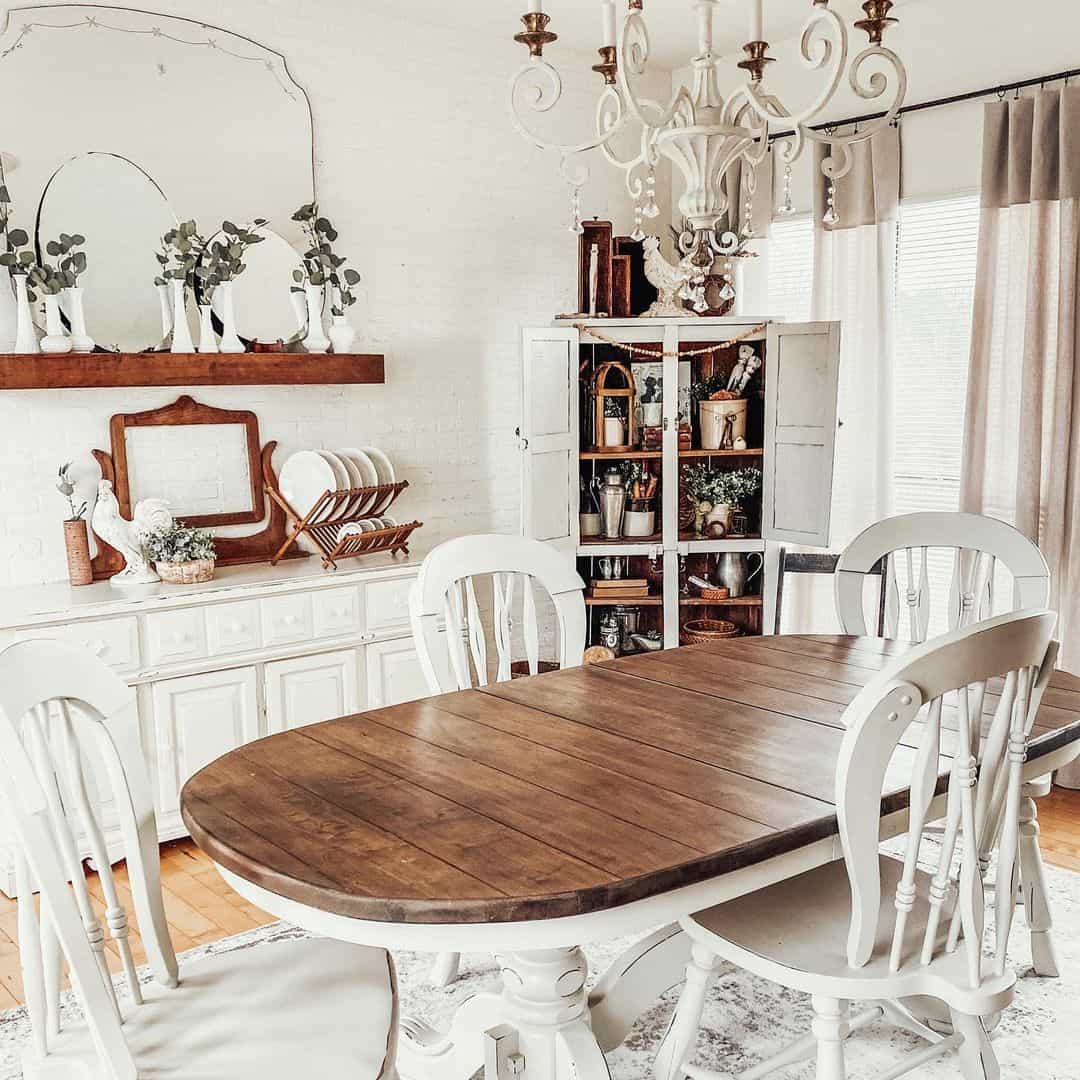 Showcase Barware and Kitchen Accents in an Open Cabinet