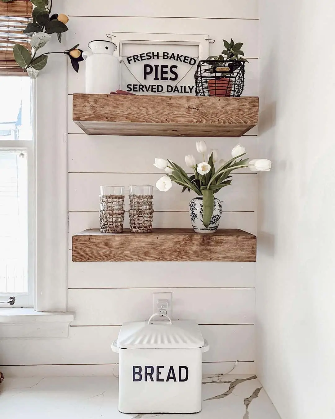 White Bread Box Adds Vintage Charm to Countertop