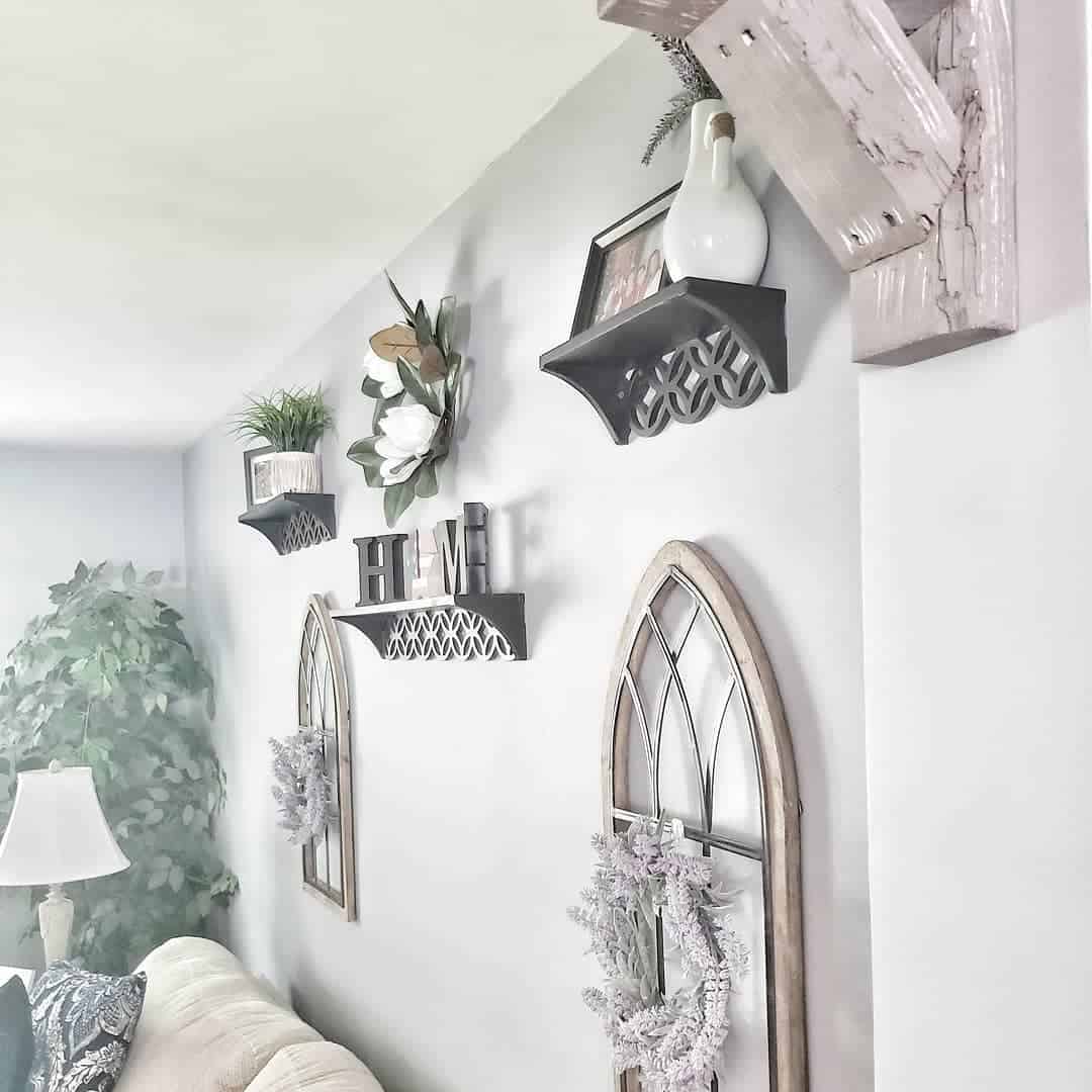 Adorn Gothic Arch Frames with Delicate Wreaths