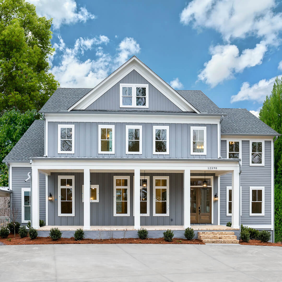 Achieve a Clean Look with Gray Vertical Siding