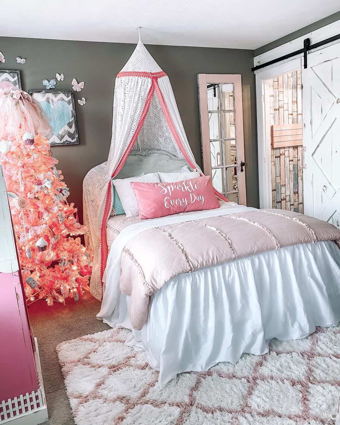Drape a White Eyelet Canopy for a Dreamy Touch