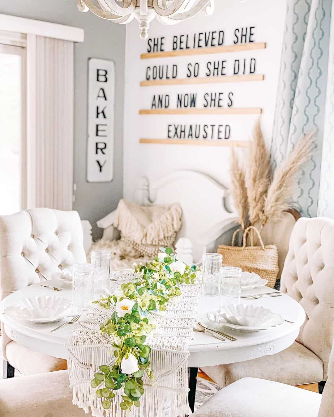 Kitchen Charm with a Vertical 'Bakery' Sign