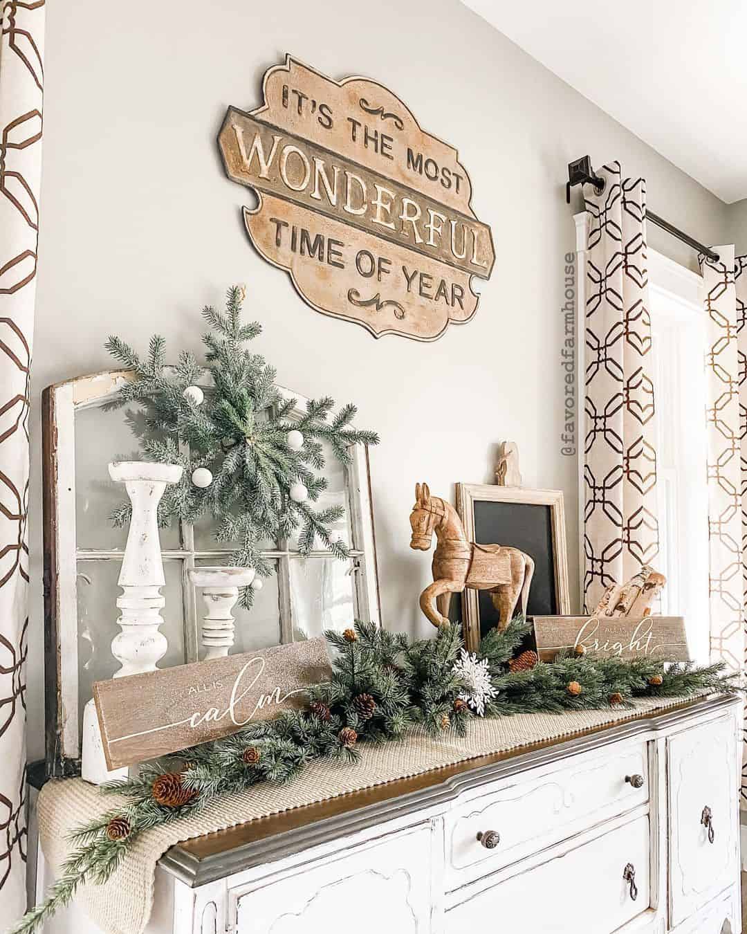 Wooden Signs for Seasonal Mantel Cheer
