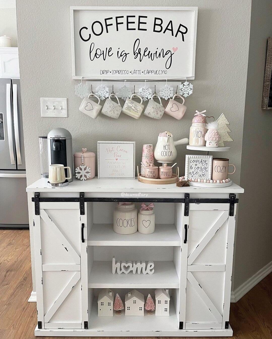 Tiered Trays for Grouping Hot Cocoa Bar Essentials