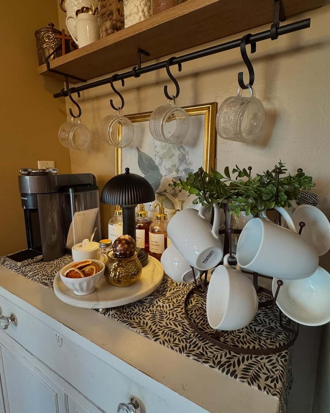 Save Counter Space with a Tiered Mug Stand