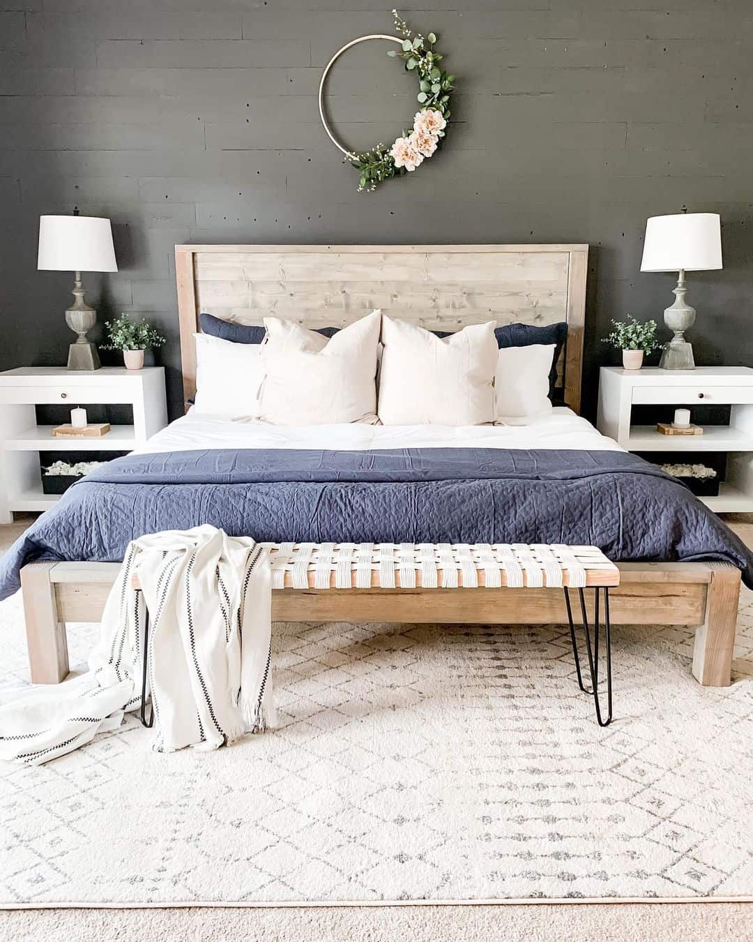 Blend Natural and Modern with a Woven Seat Bench