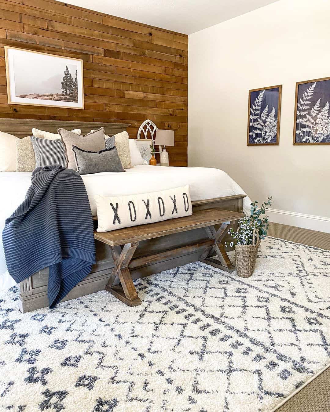 Ground Your Space with an X-Legged Wooden Bench