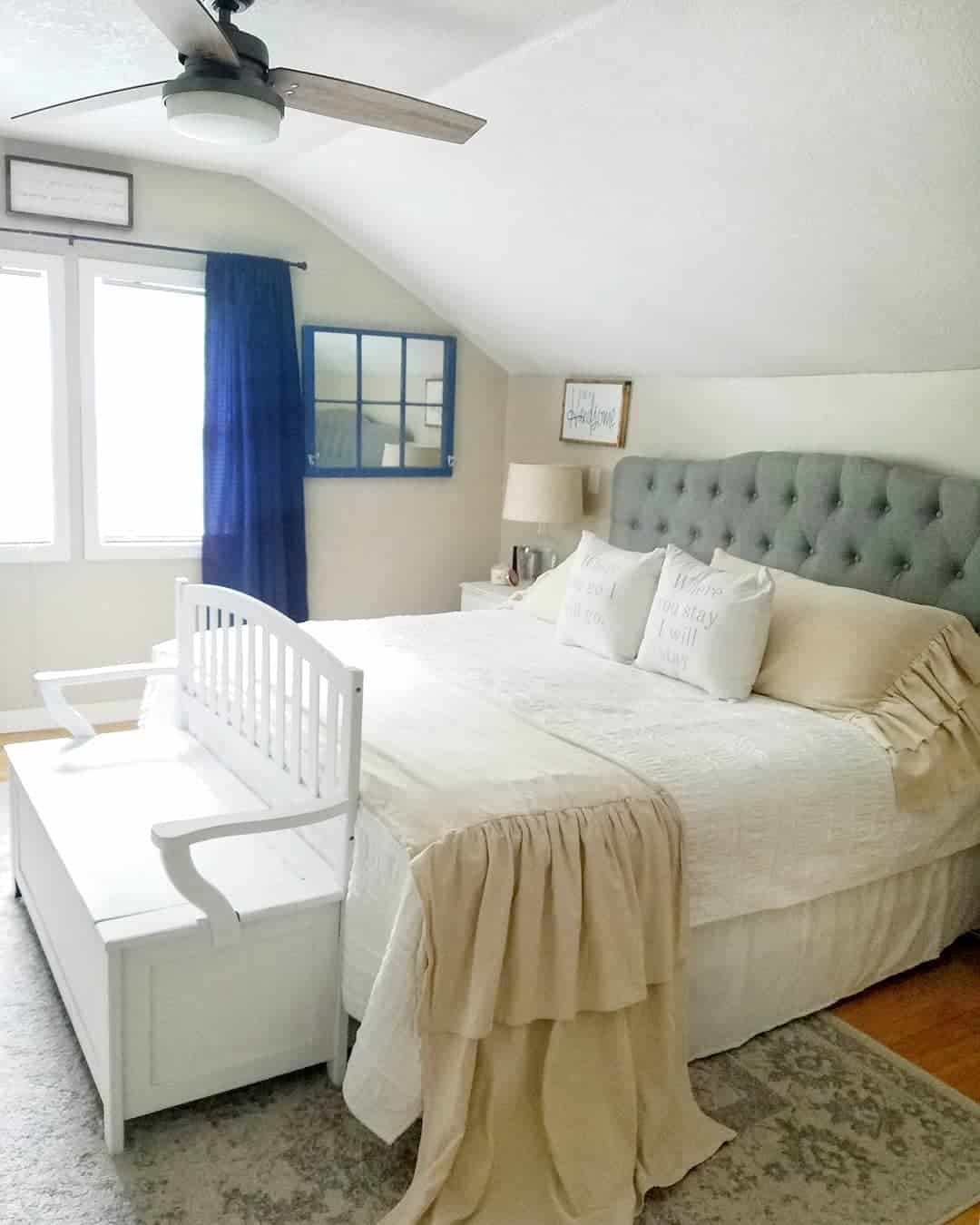 Choose a White Storage Bench with a Slatted Back