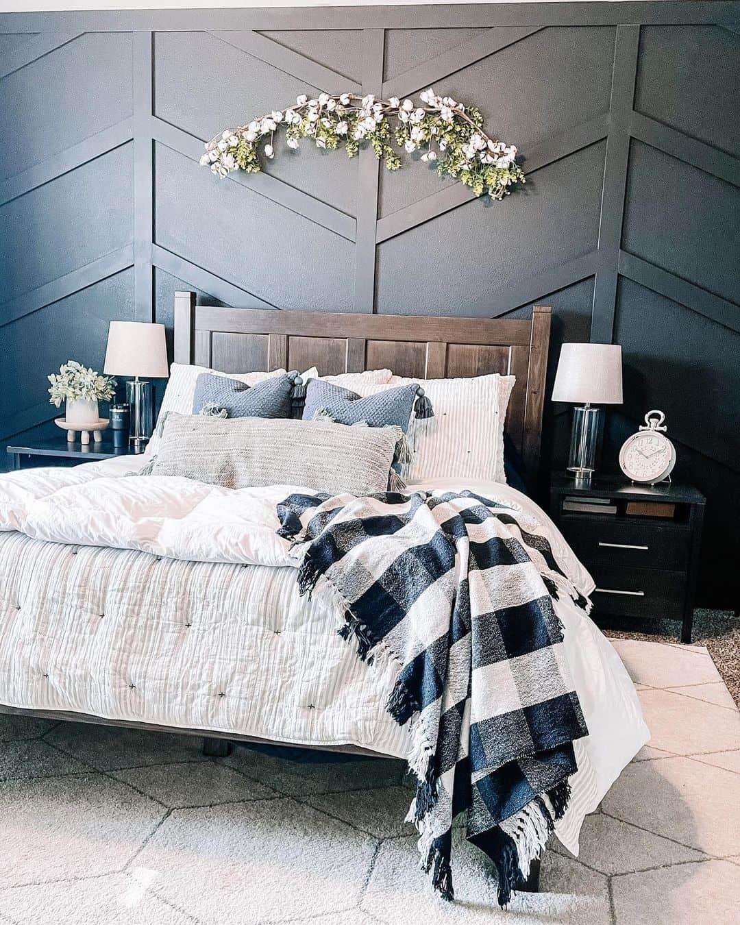 Introduce Depth with Geometric Wood Paneling