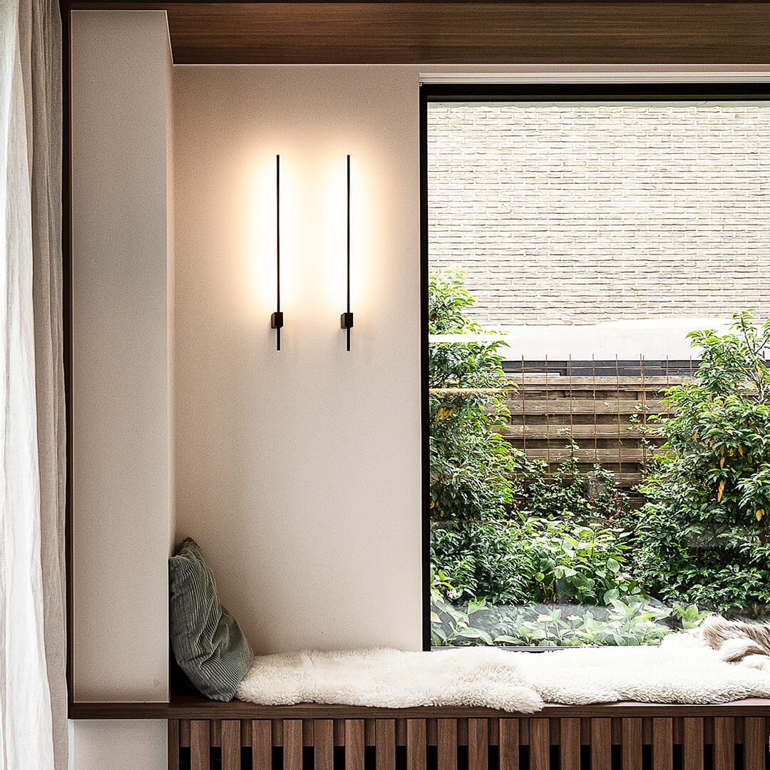 Minimalist Stick Sconces Cast Upward Light