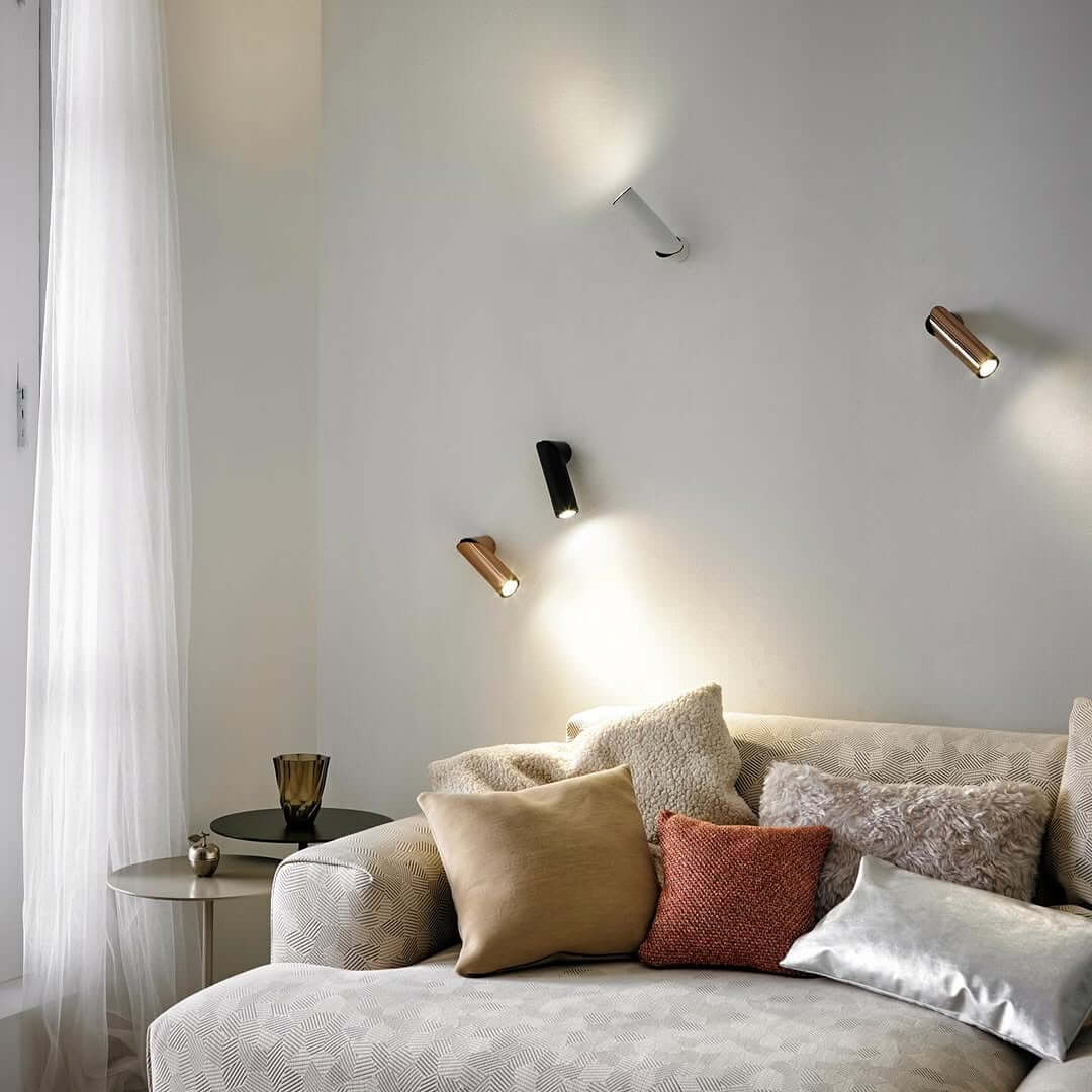 Adjustable Spotlights Create Dynamic Wall Art With Light