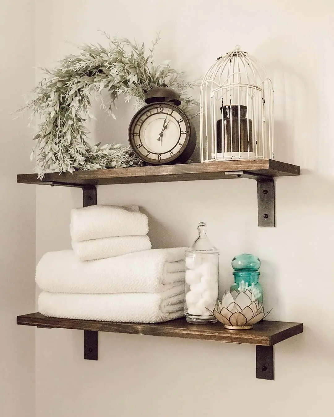 Glass Jars Hold Cotton Balls and Other Small Items