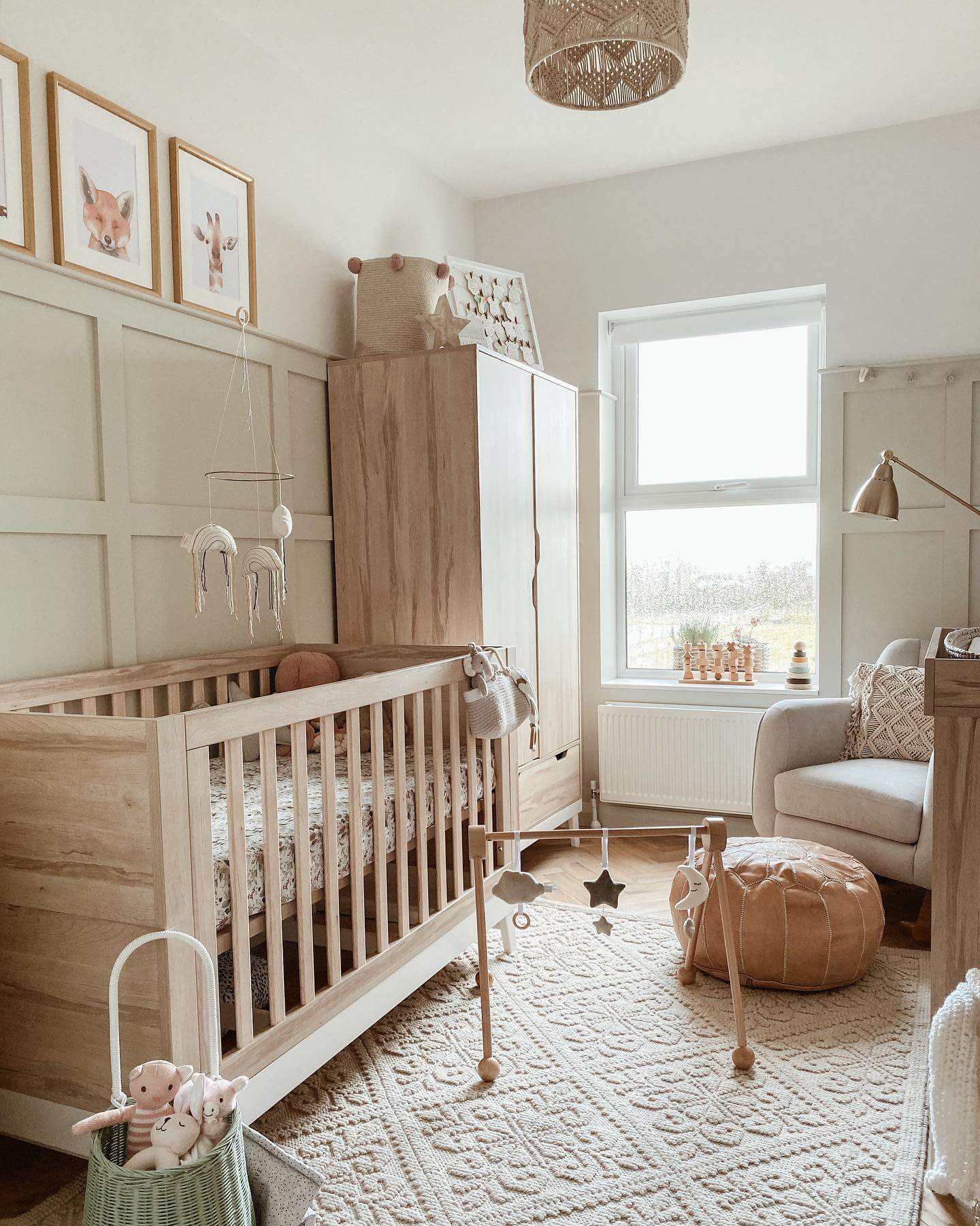 Frame Animal Art for Whimsical Touches Above the Crib
