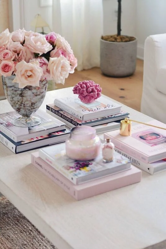 Stack Books as Risers for Decorative Accents