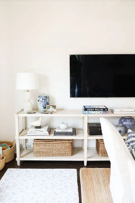 Stacking Coffee Table Books to Create Decorative Risers