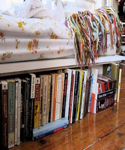 Hide Books Under Your Bed With a Frame Skirt