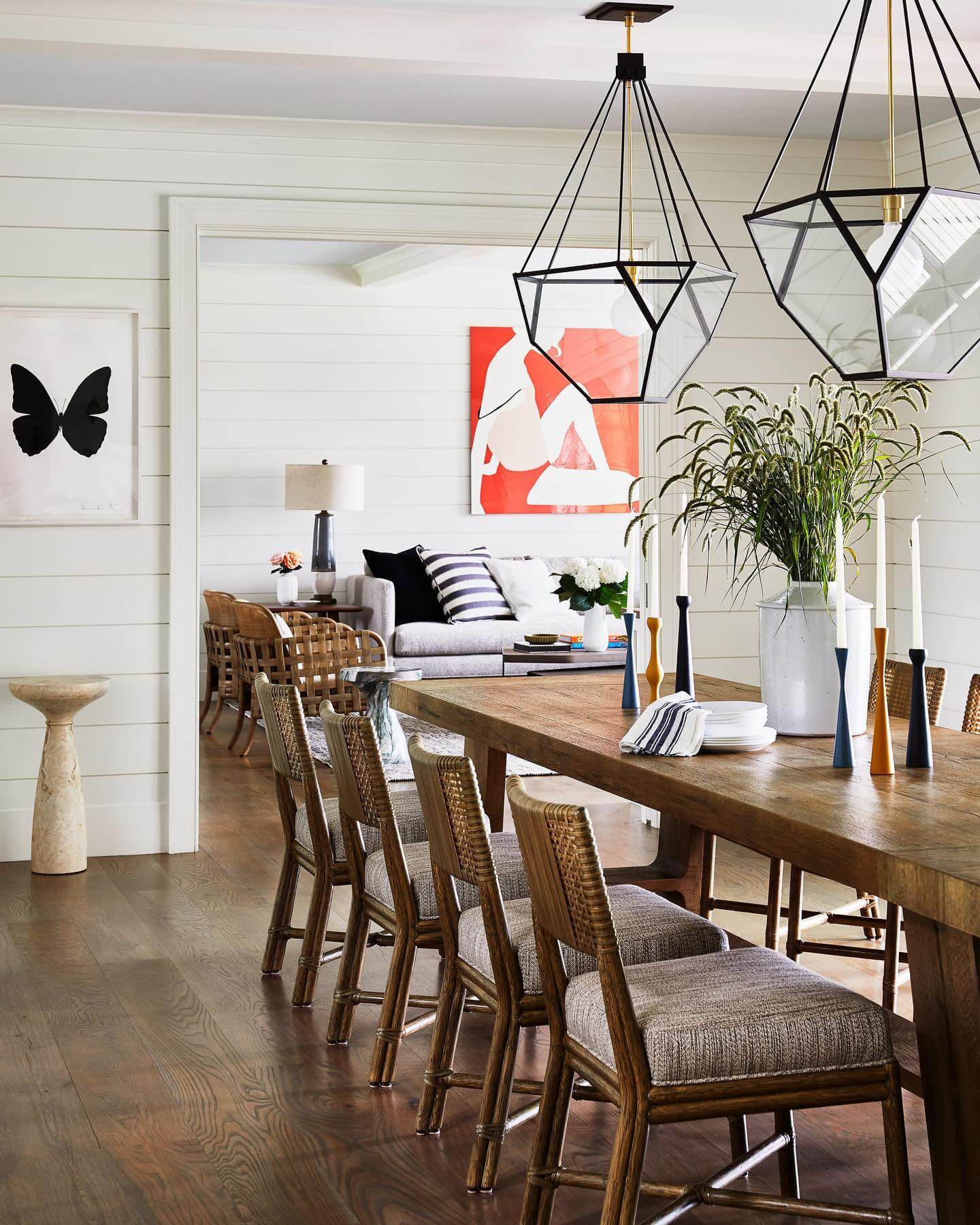 Geometric Lanterns Add Open, Airy Structure