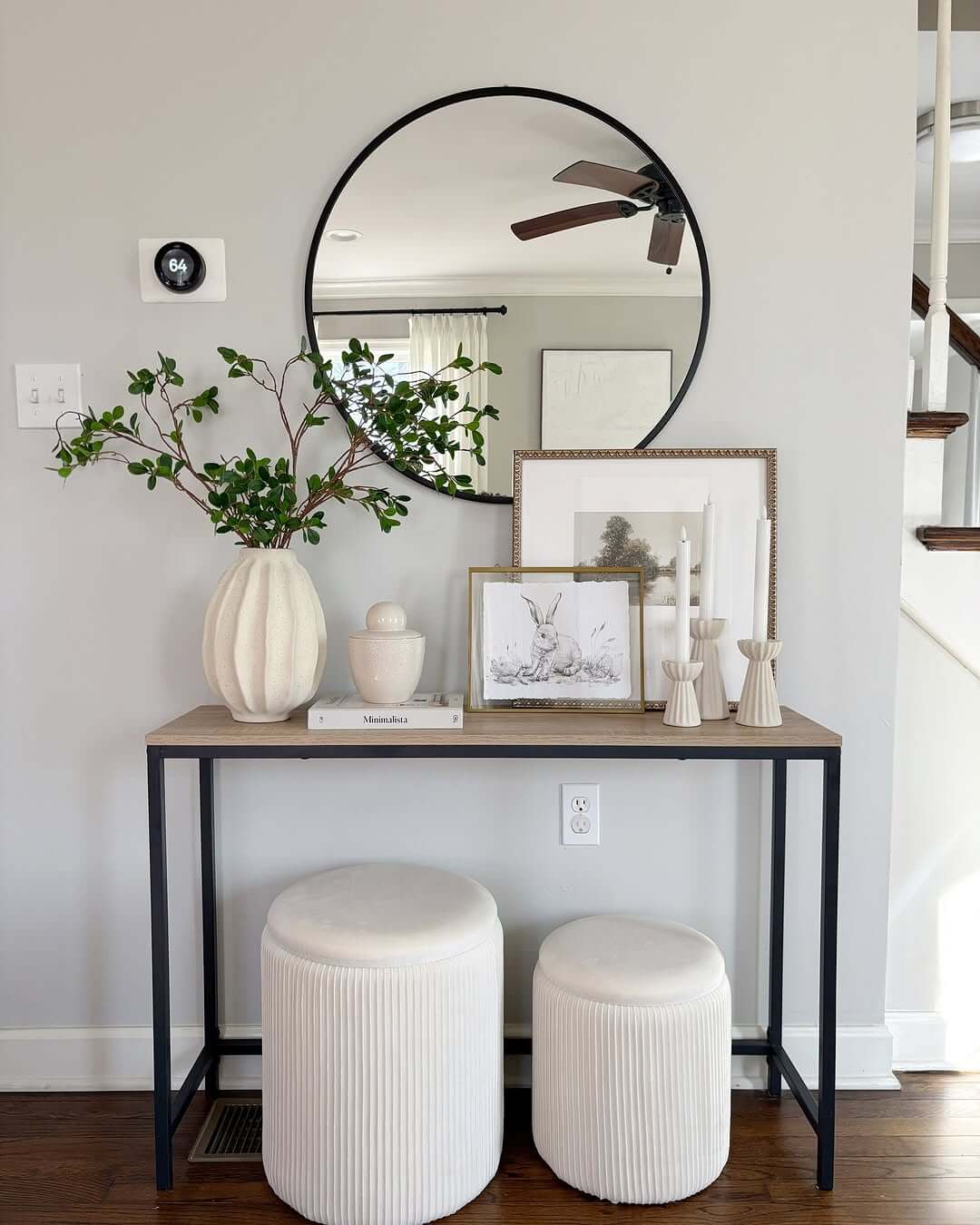Grouped Sculptural Candlesticks Add Vertical Interest