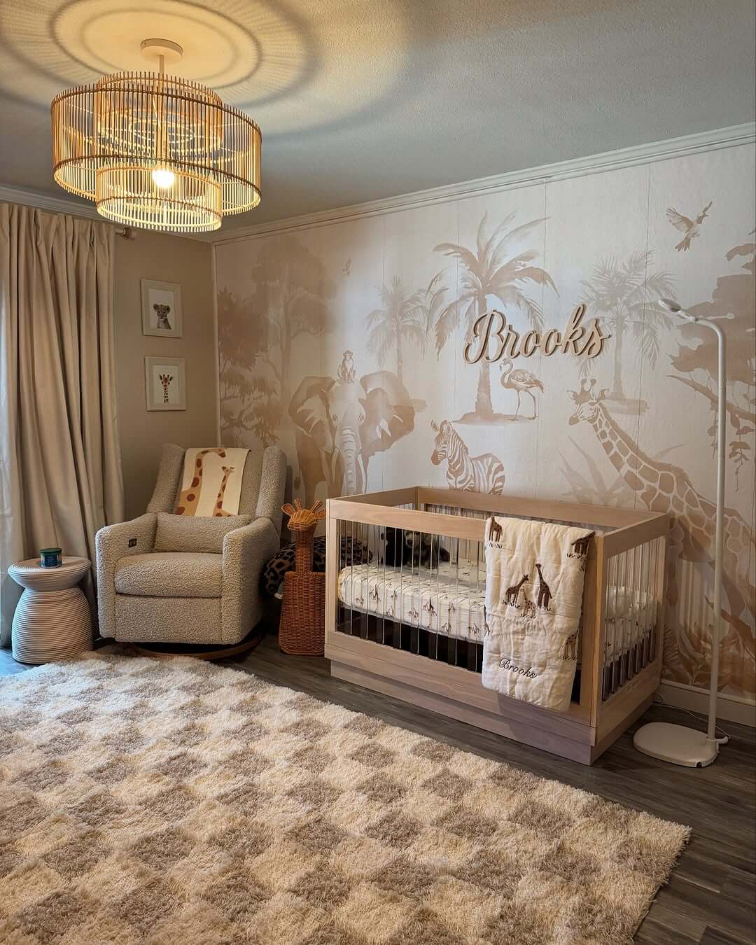 Personalize Your Safari Nursery with a Wooden Name Sign