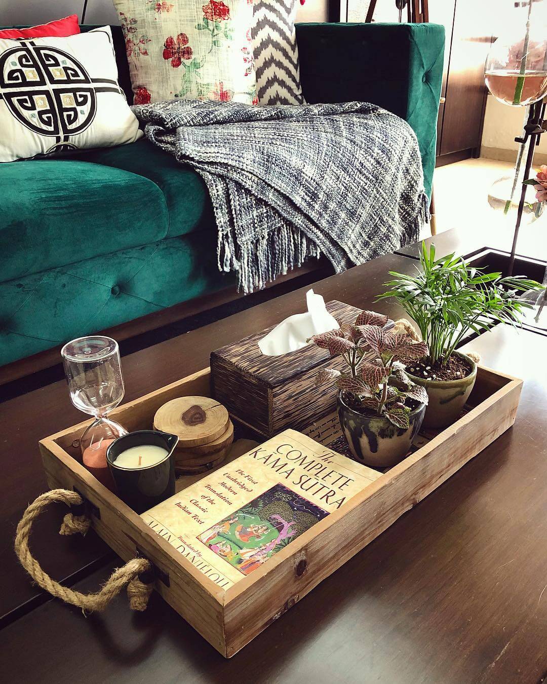 Contain Small Items with a Wooden Tray