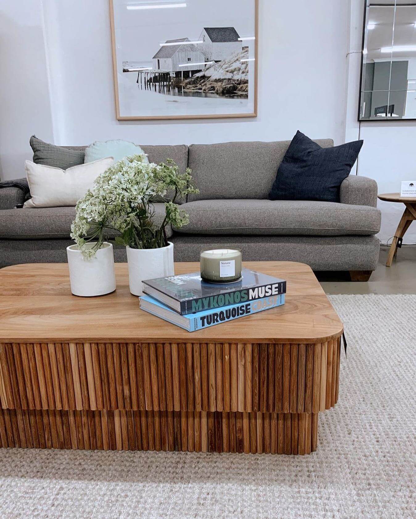 Frame a Candle and Greenery with Stacked Books
