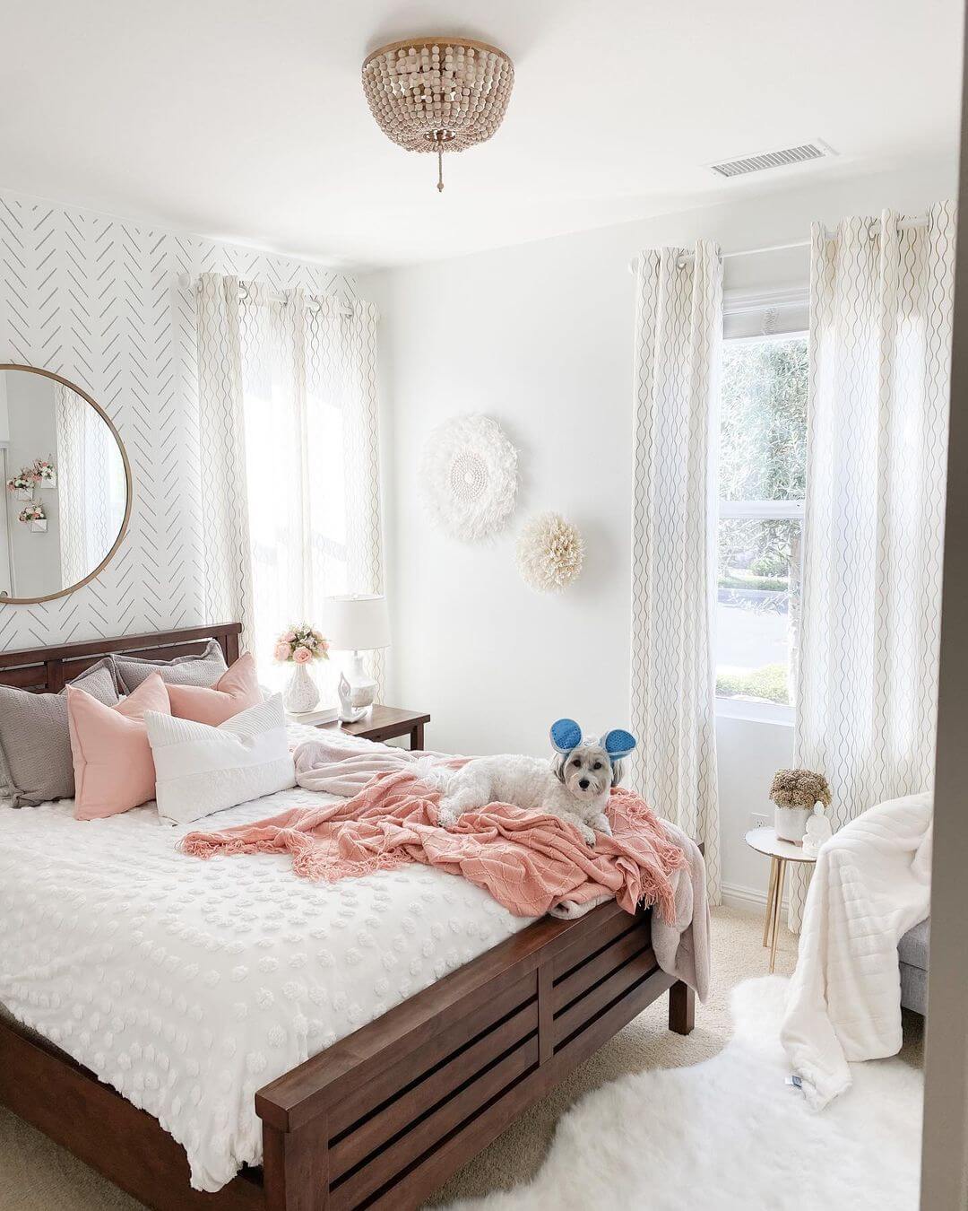 Textured Wall Hangings Add Boho Charm Above the Bed