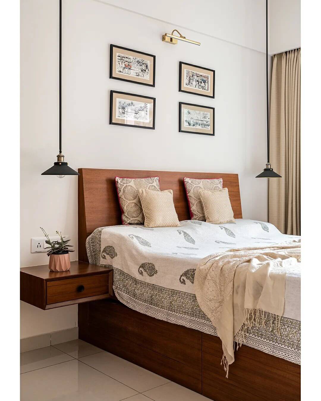 Floating Nightstand With Single Drawer Offers Discreet Storage