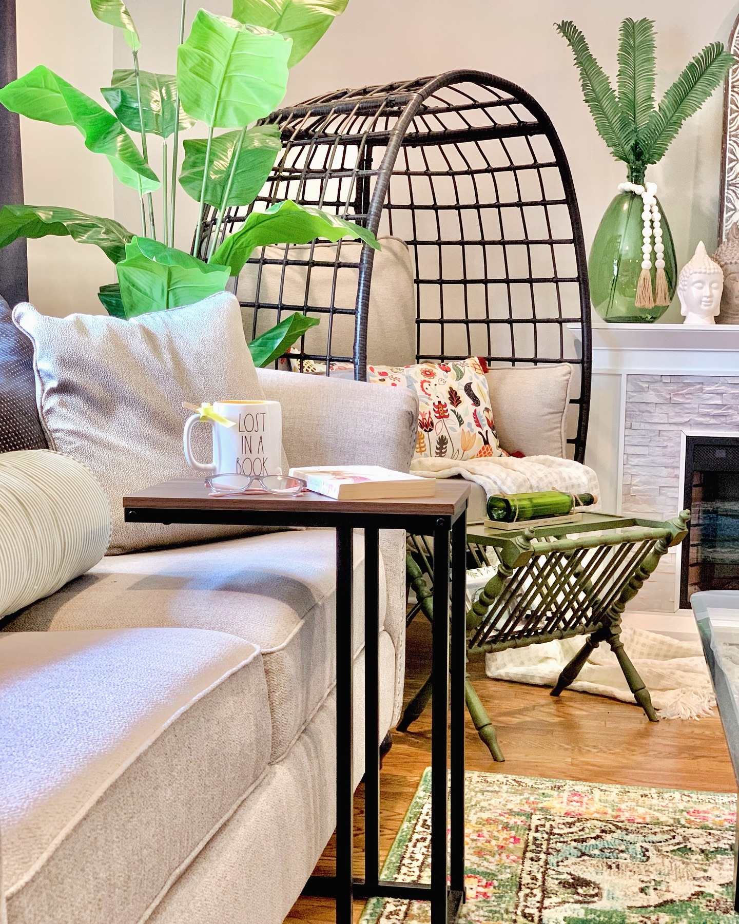 Slide a C-Table Over Your Sofa for Easy Access