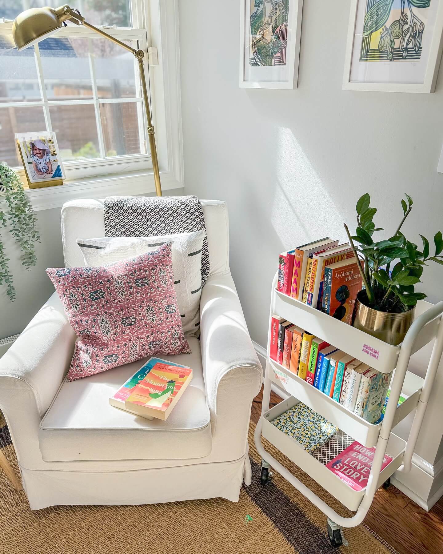 Keep Reading Material Close with a Rolling Book Cart