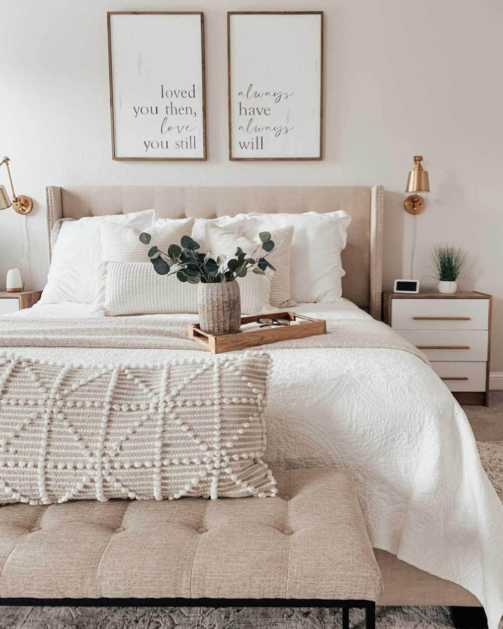 Textured Accent Pillows Add Cozy Depth to Your Bed