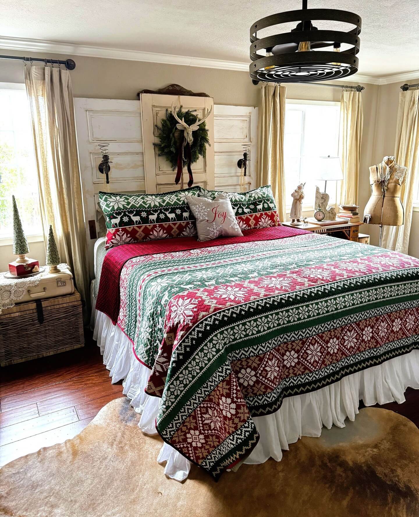 Design a Unique Headboard from Repurposed Doors