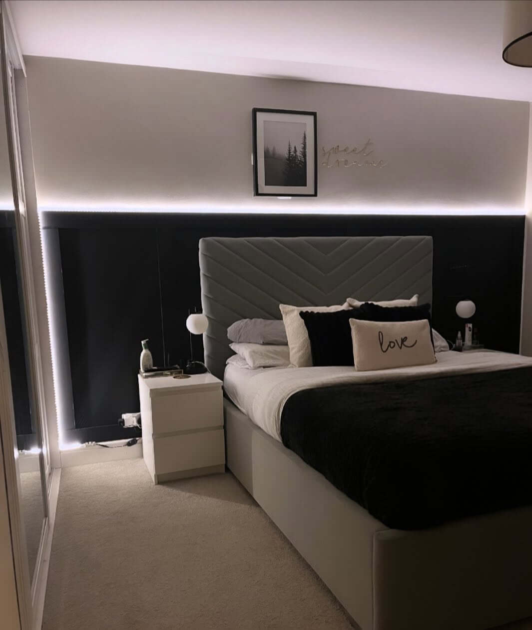Backlight Paneling Behind Your Headboard with LEDs