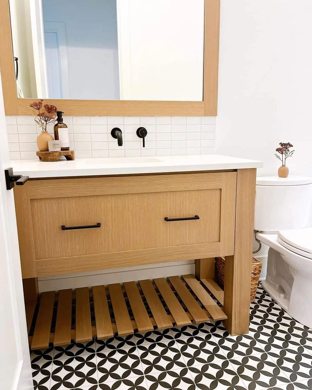 Simple Square Tiles for a Clean Backsplash