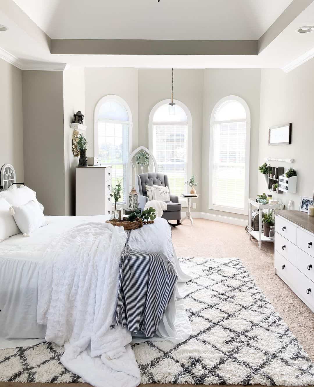 Style Your Bedside with a Tray, Lantern, and Greenery