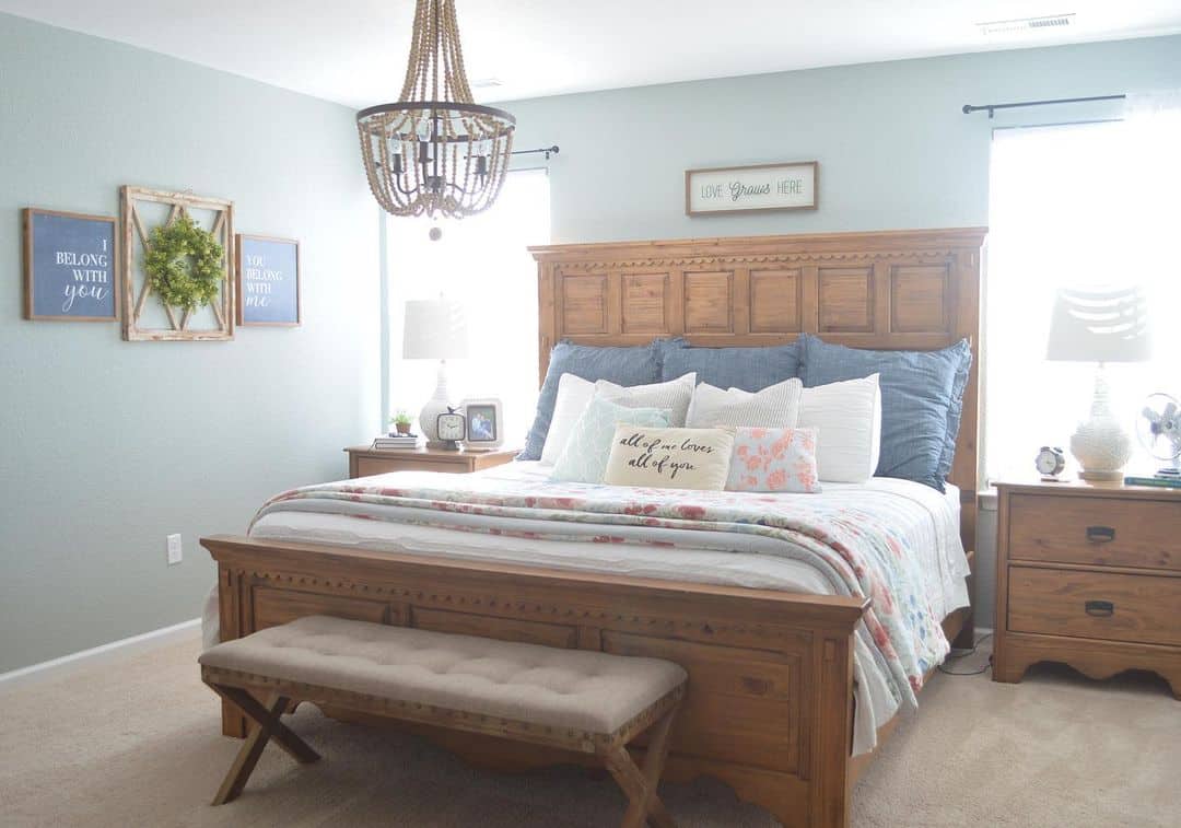 Choose a Wooden Headboard with Carved Details