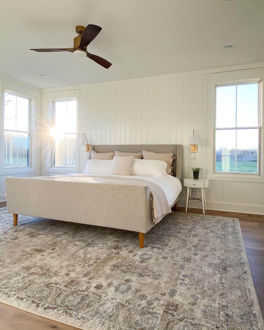 Paneled Walls Create a Cozy Backdrop for Your Bed