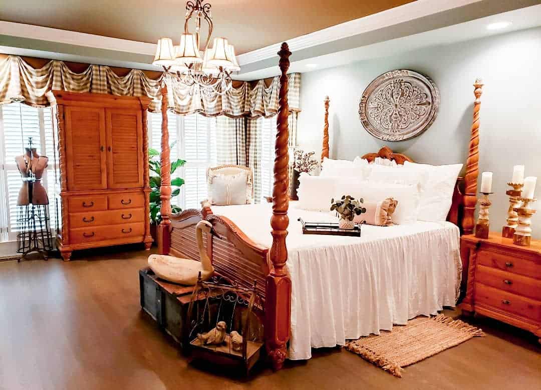 Wooden Armoire Adds Ample Storage and Rustic Charm