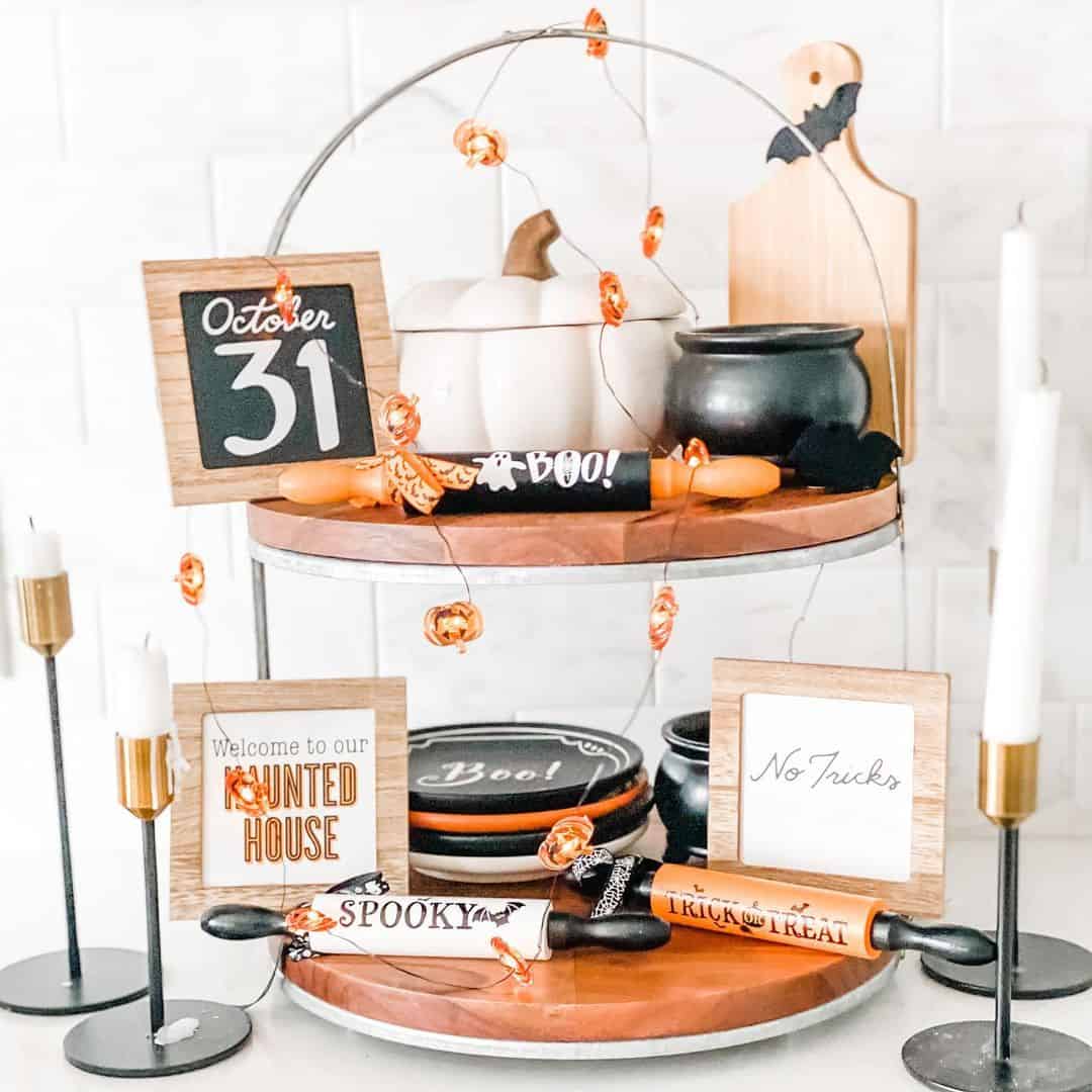 Miniature Rolling Pins for Whimsical Halloween Flair