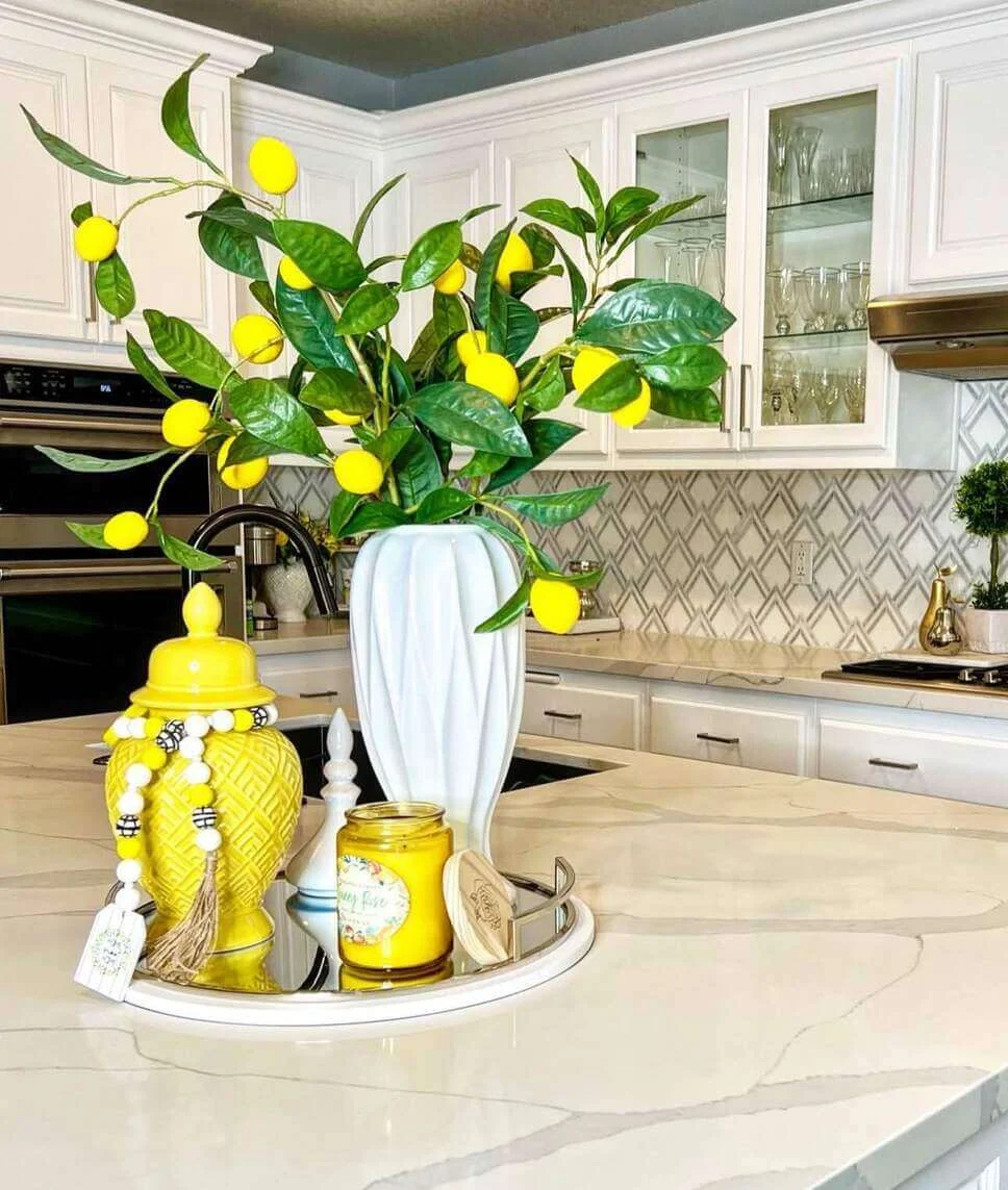 Bring Color with a Lemon Branch Arrangement