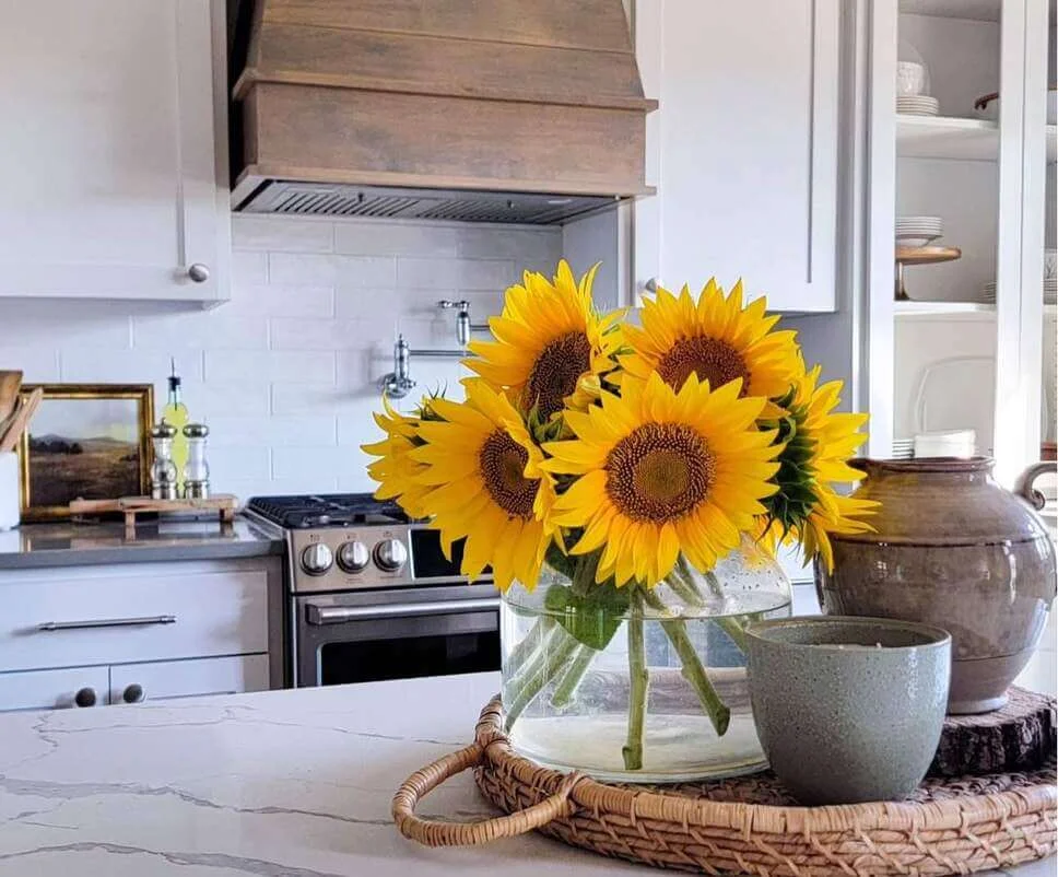 Brighten Your Countertop with Sunflowers