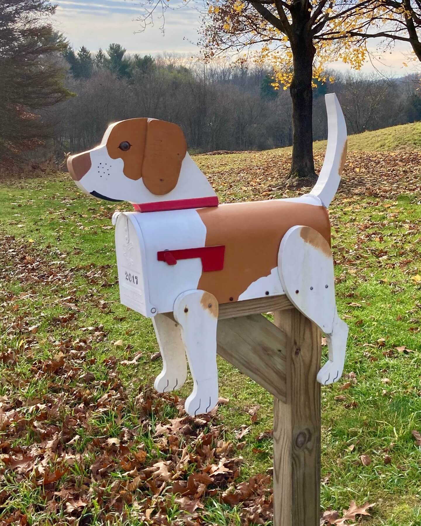 Dog-Shaped Mailbox for Whimsical Personality