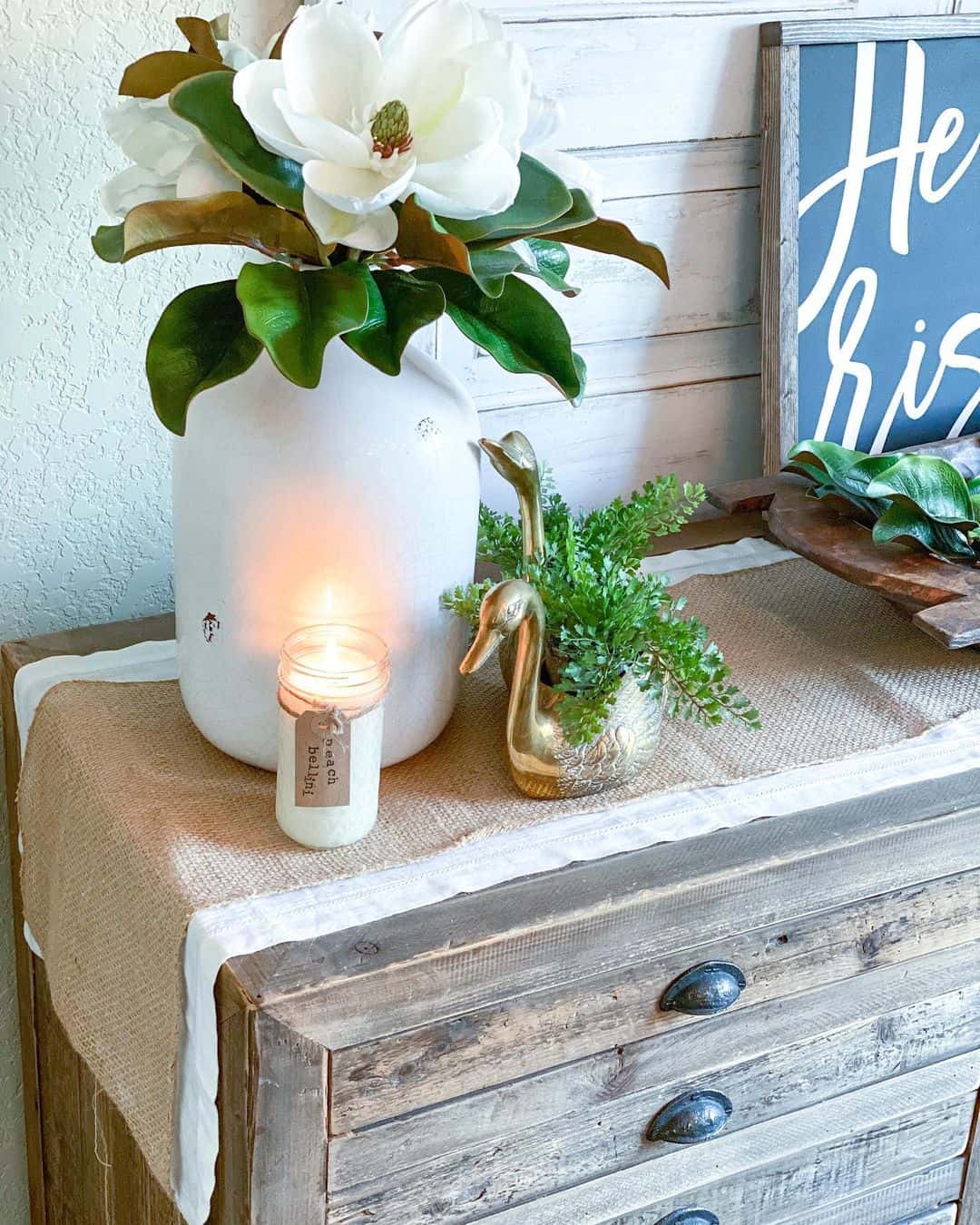 Brass Swan Planter for a Whimsical Greenery Touch