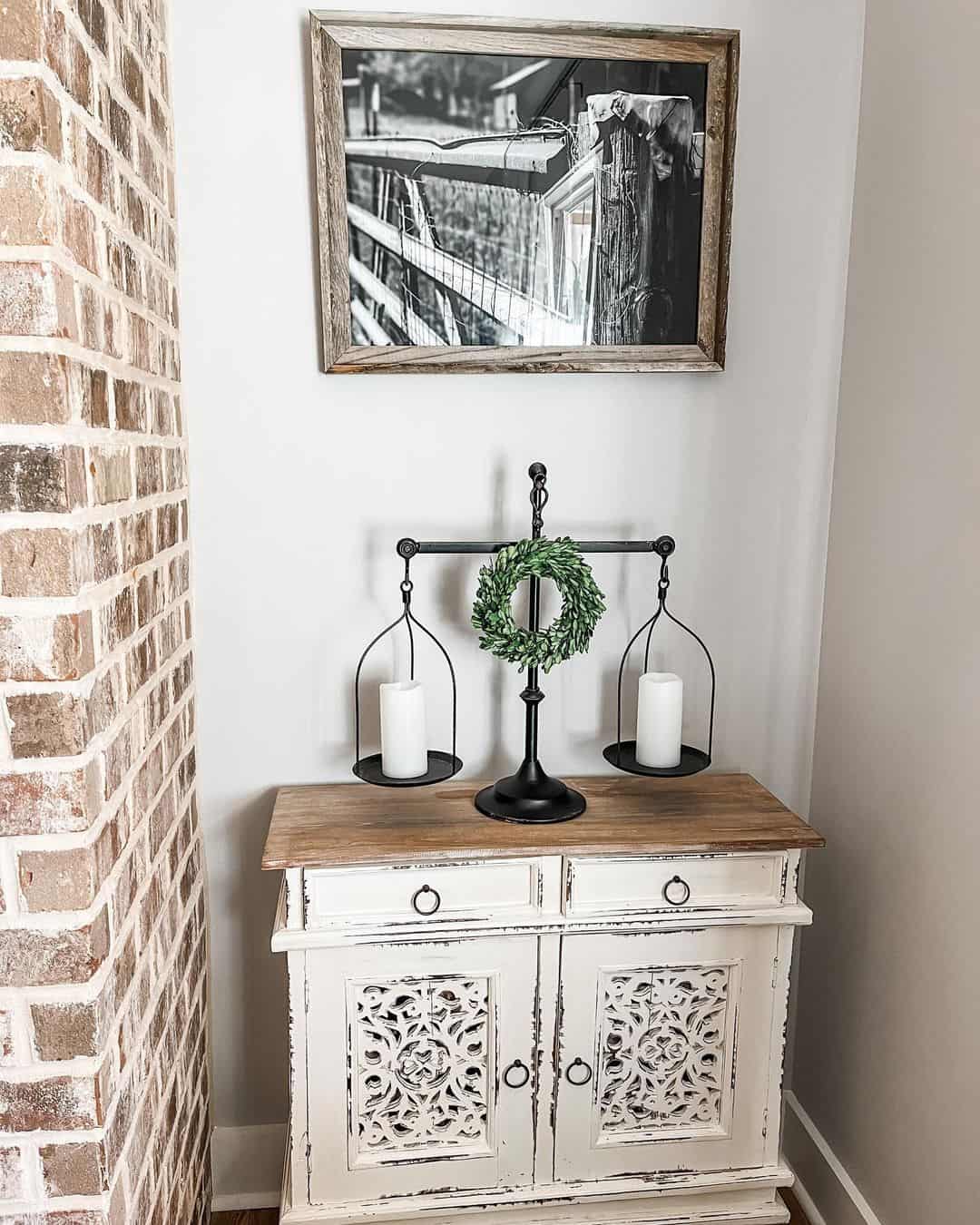 Ornate Cabinet With Carved Doors Adds Antique Charm