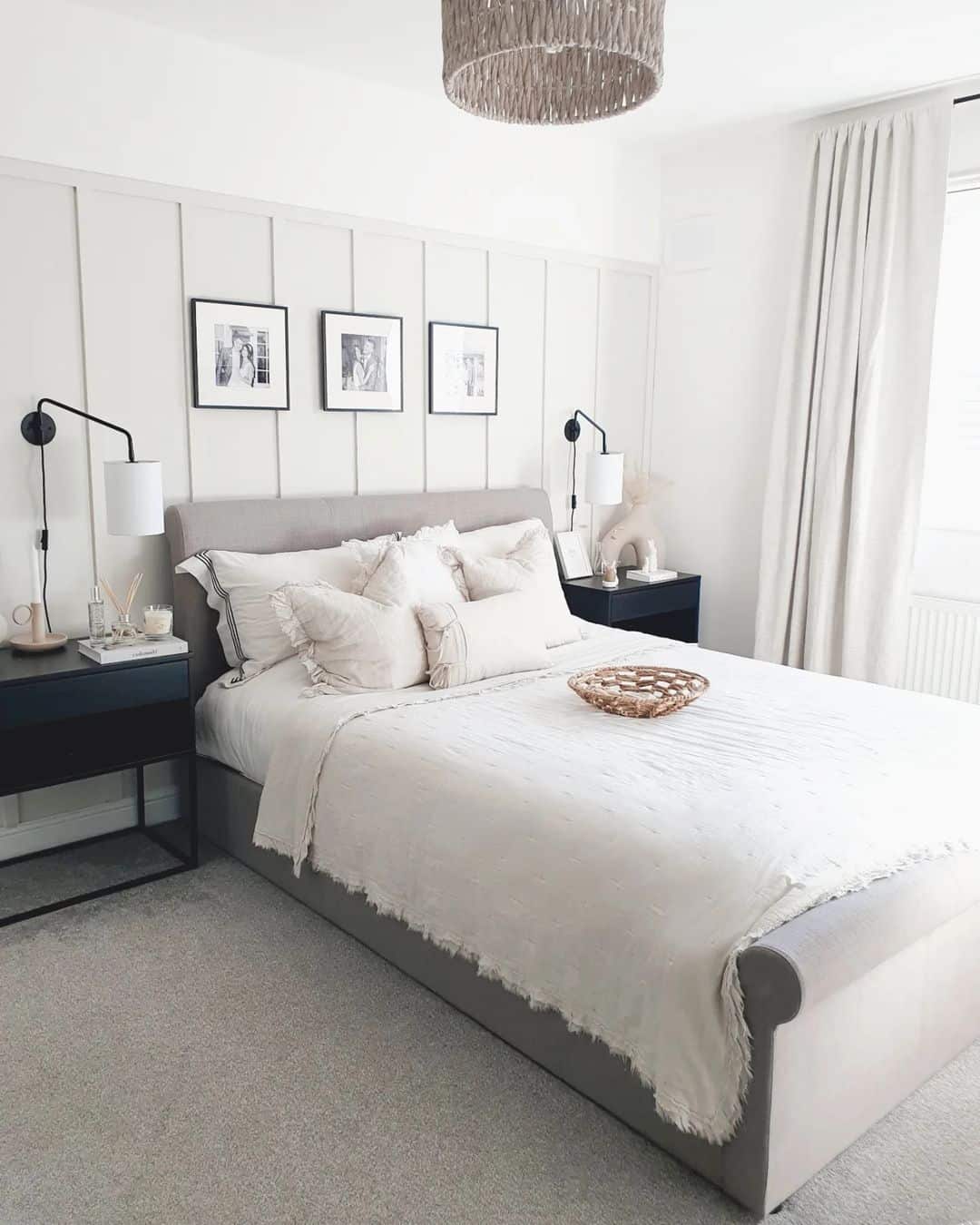 Framed Black and White Photos Create a Personal Gallery Wall