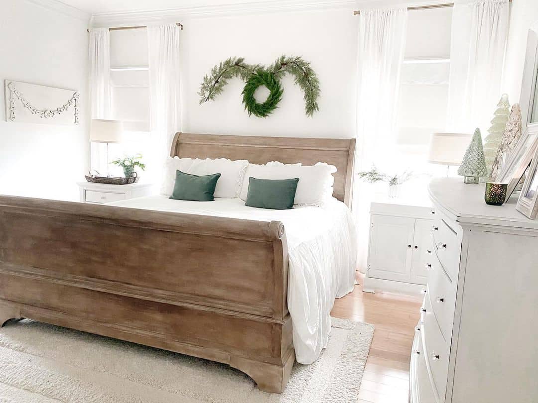 Adorn Your Wall with a Greenery Wreath and Garland