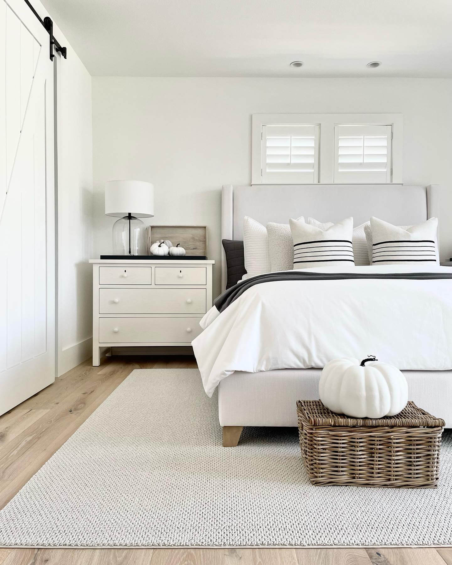 Incorporate Seasonal Touches with a Woven Basket and Pumpkin