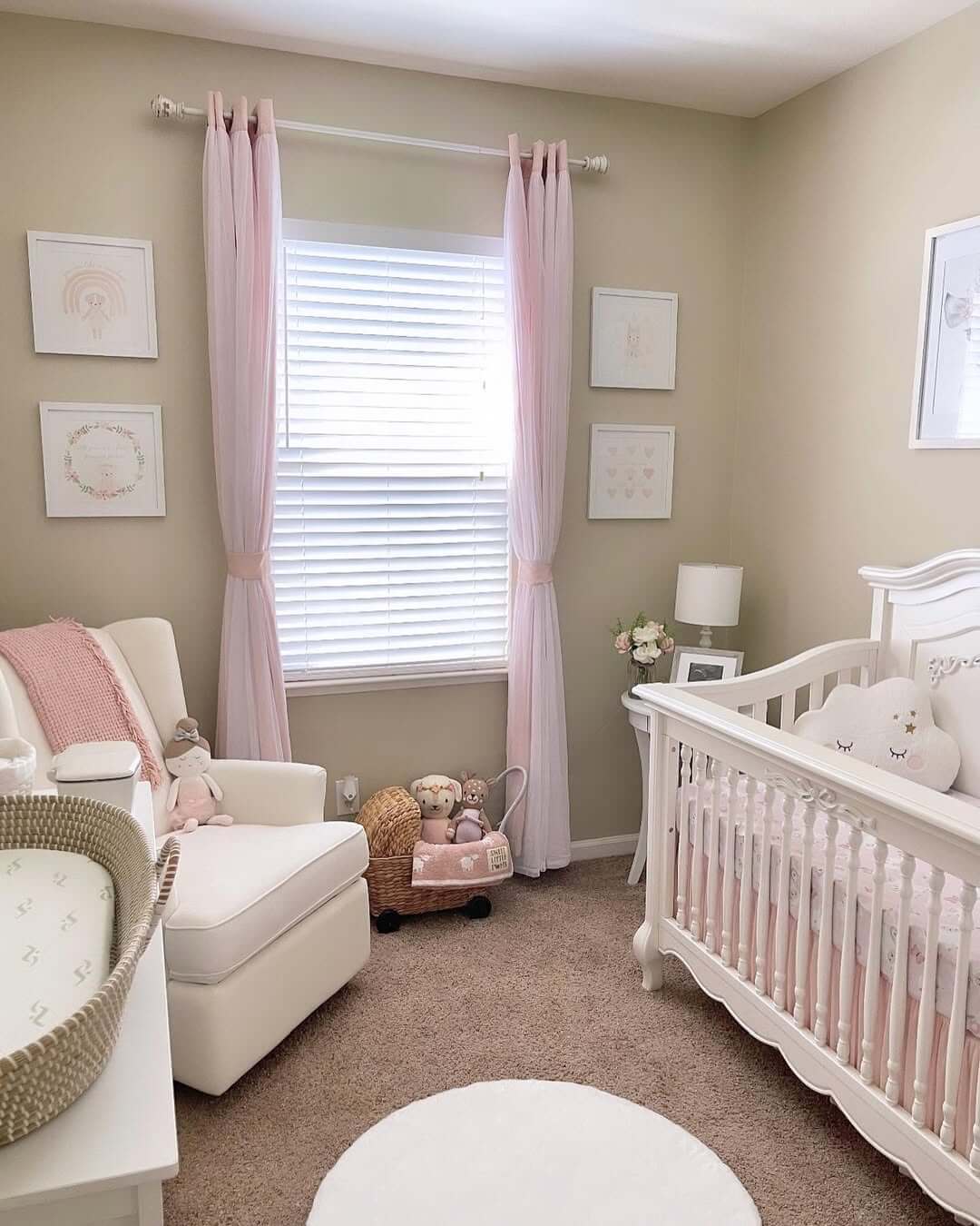 Soften Window Light with Sheer Pink Drapes
