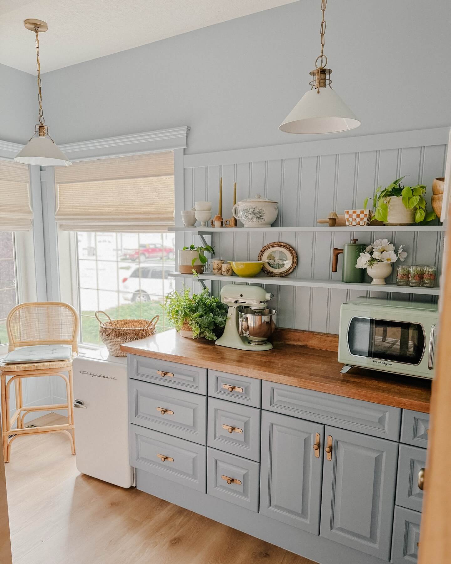 Introduce Color with a Retro Mint Microwave